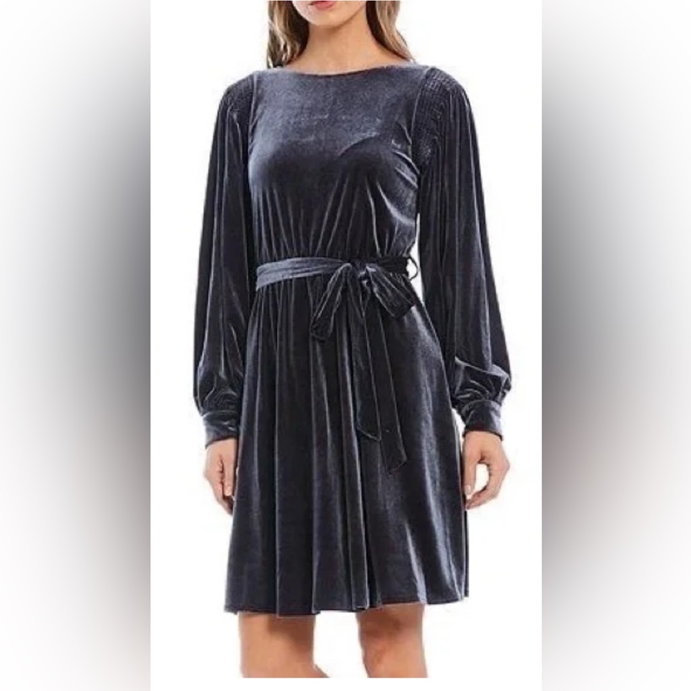 Calvin Klein Black Velvet Dress